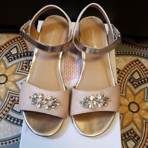 👡Girls Rose Gold & Silver Shoes,  size 2👡